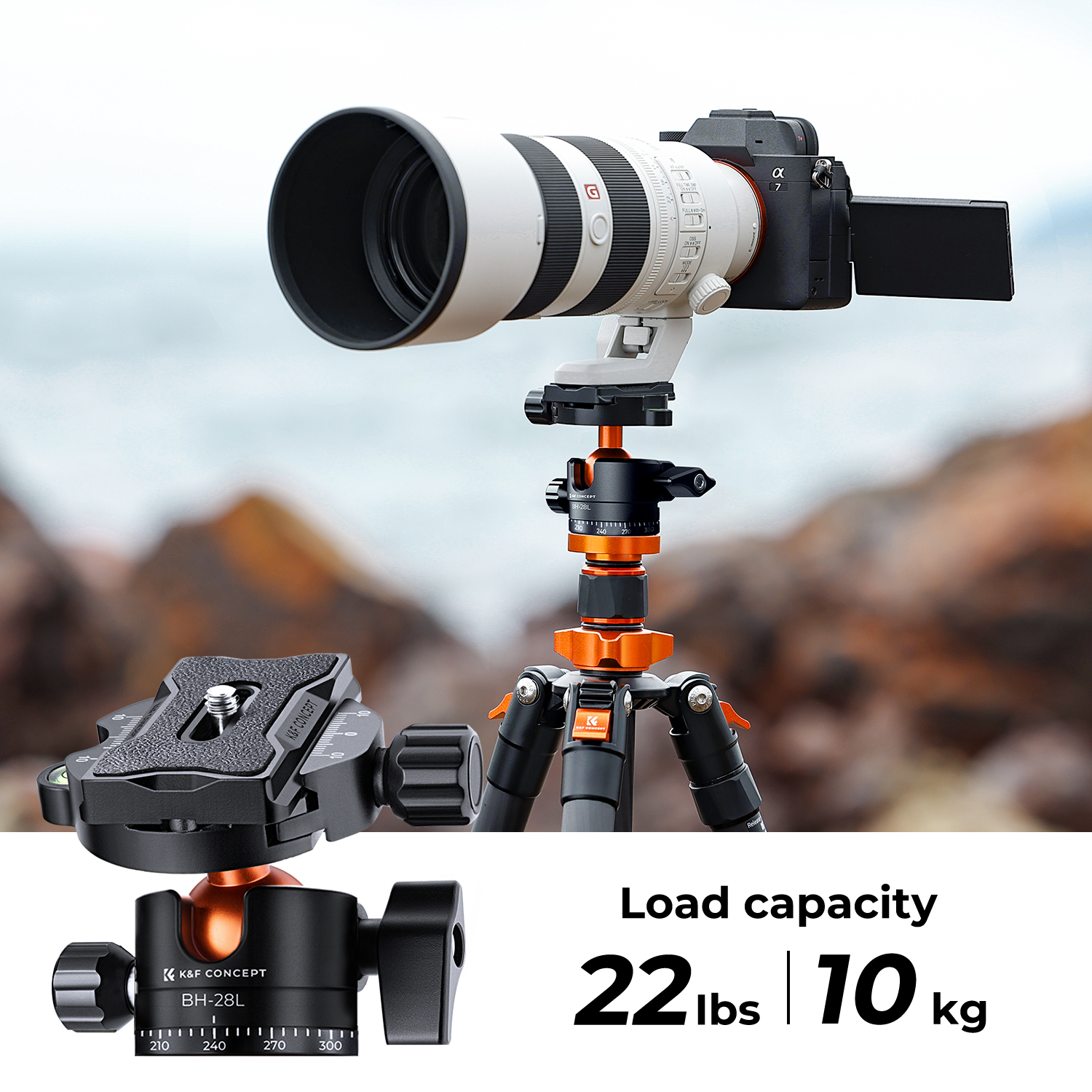 Compact Camera Mirrorless - K&F CONCEPT Carbon Fiber Camera Tripod