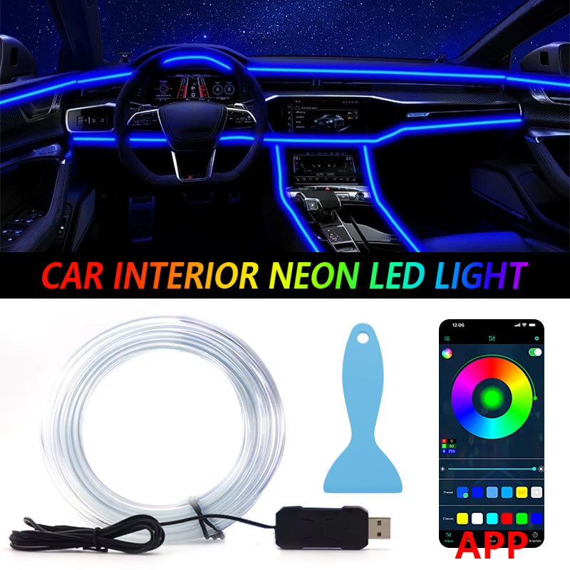 Electronics Gadgets For Car - Car RGB Ambient LED Light Strip