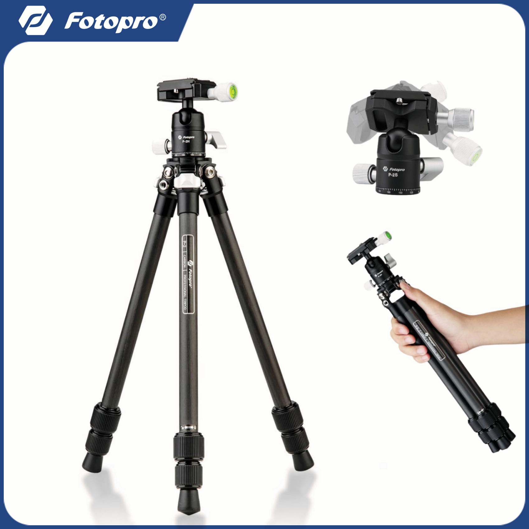 Compact Camera Mirrorless - Fotorpro 71CM Lightweight Travel Tripod Compact
