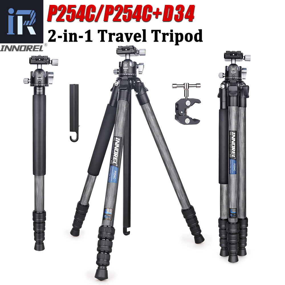 Compact Camera Mirrorless - INNOREL P254C Carbon Tripod Portable Compact