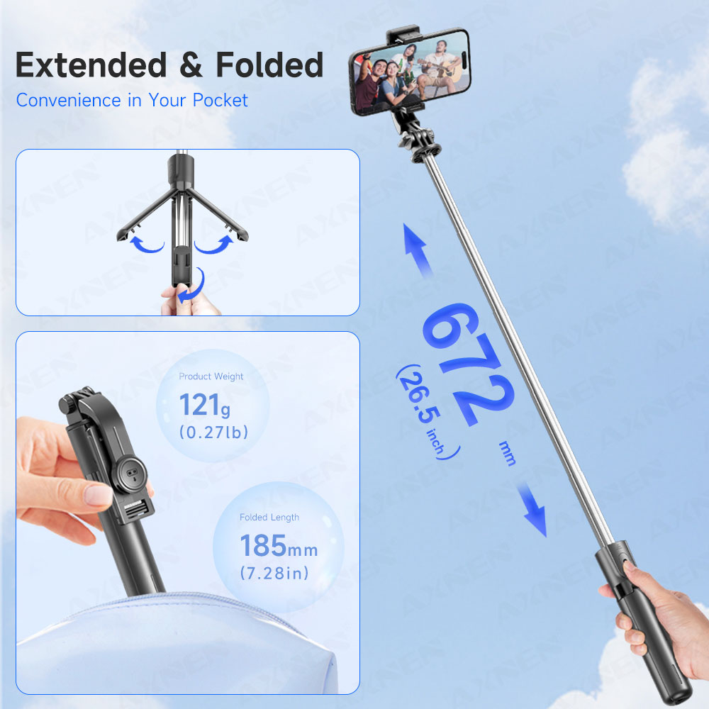 Selfie Stick Tripod with Detac – обзор и цена Auto Tracking Tripod
