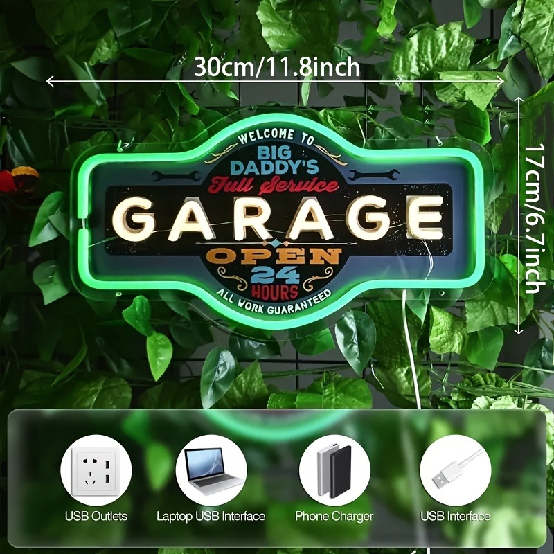 Retro Garage LED Neon Sign UV  – обзор и цена Retro Game Controller Usb
