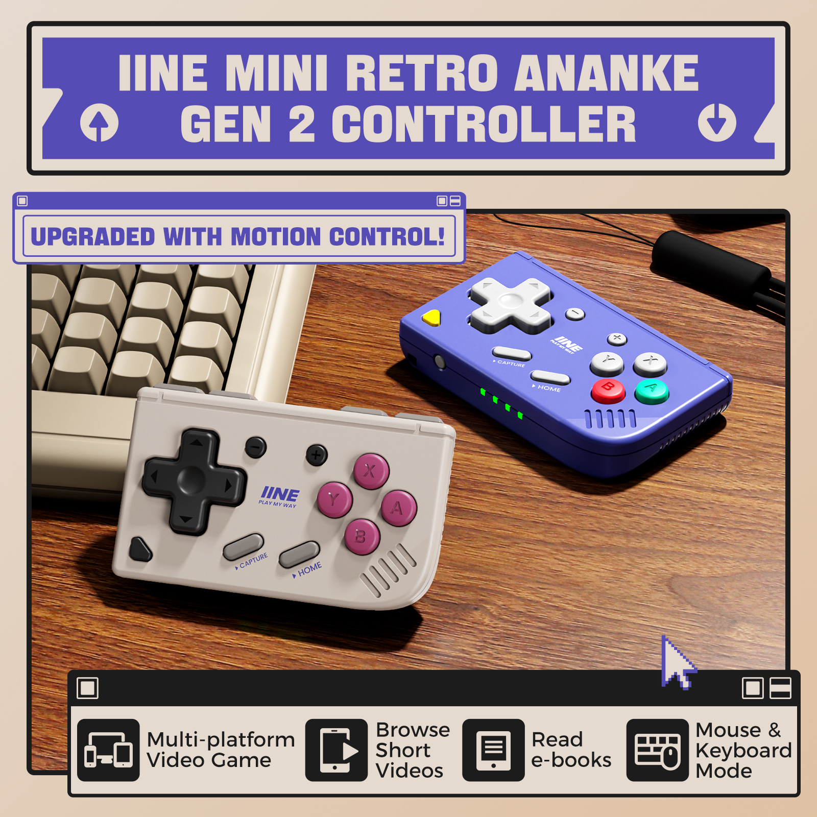 IINE Mini Retro Ananke Gen 2 G – обзор и цена Retro Game Controller Usb