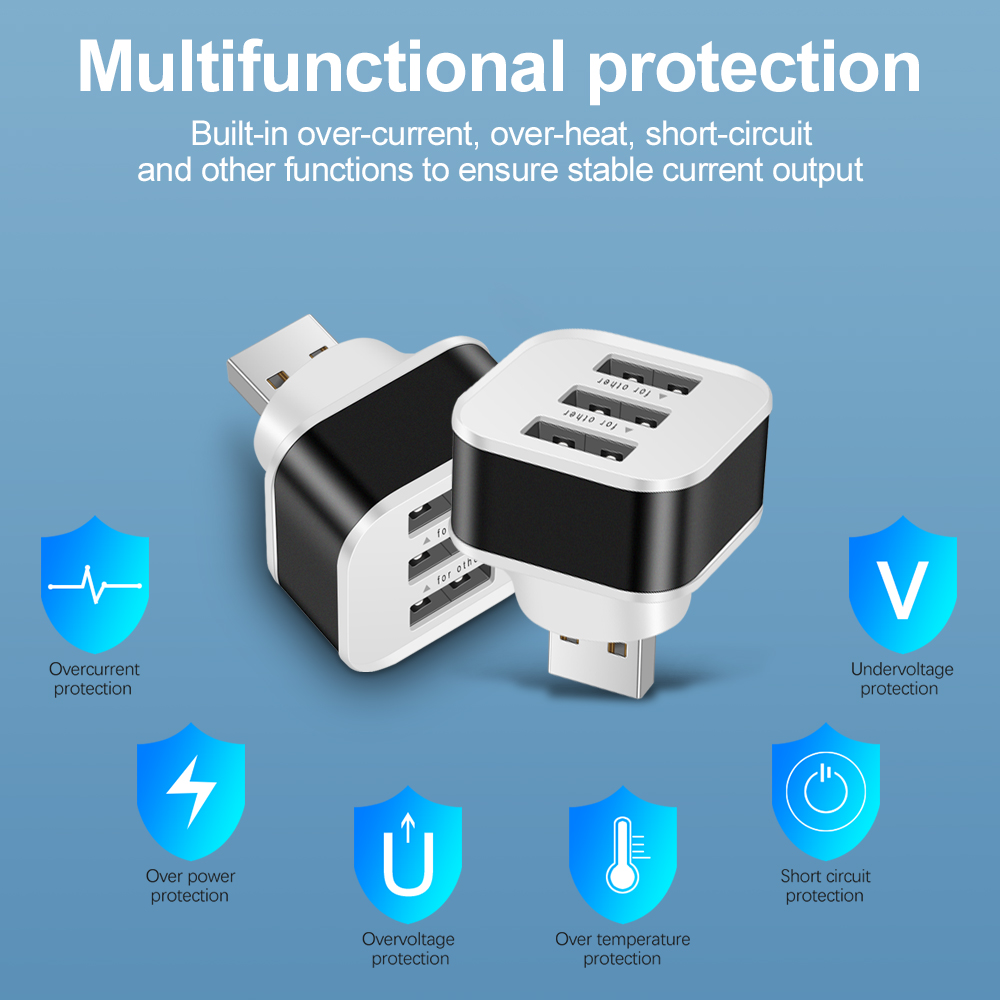 3 Port USB Slots Adaptor Exten – обзор и цена Electronics Gadgets For Car