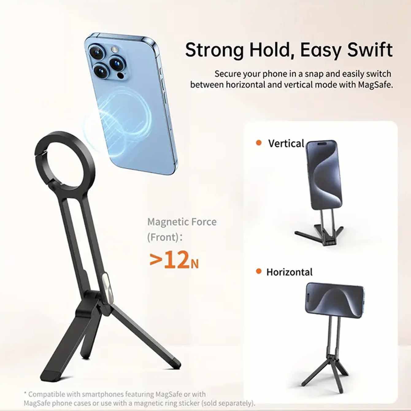 Magnetic Ring Plastic Phone Ho – обзор и цена Auto Tracking Tripod